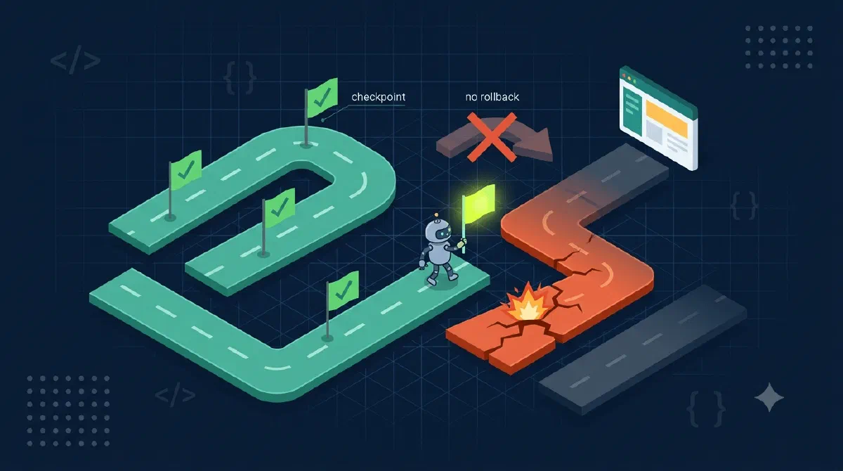 Provision Forward, Never Backward: Checkpointing Durable Functions